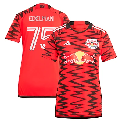 Women's adidas Daniel Edelman Red New York Red Bulls 2024 Legacy Replica Player Jersey