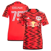 Women's adidas Daniel Edelman Red New York Red Bulls 2024 Legacy Replica Player Jersey