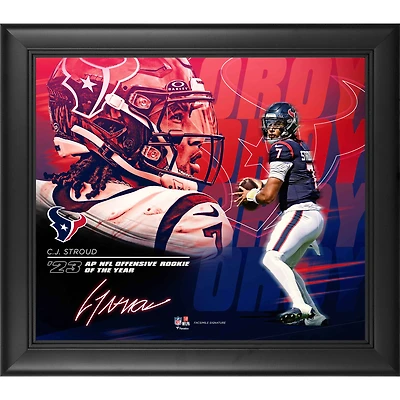 C.J. Stroud Houston Texans 2023 NFL Offensive Rookie of the Year 15" x 17" Collage