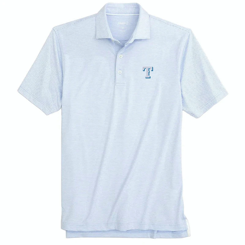 Men's johnnie-O Light Blue Texas Rangers Father's Day Lyndon Polo