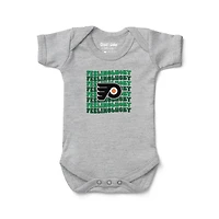 Newborn Chad & Jake Heather Gray Philadelphia Flyers Feeling Lucky Bodysuit