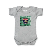 Newborn Chad & Jake Heather Gray Florida Panthers Feeling Lucky Bodysuit