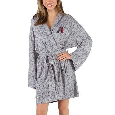 Arizona Diamondbacks Concepts Sport Female Adult Women's Frill Hacci Knit Robe - Gray