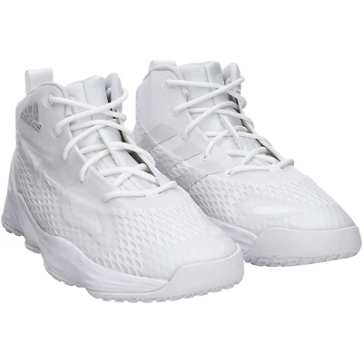 Kansas Jayhawks Team-Issued White Exhibit A adidas Shoes from the Basketball Program