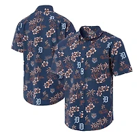 Men's Reyn Spooner Navy Detroit Tigers Kekai Button-Down Shirt