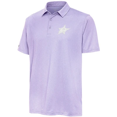 Men's Antigua  Lavender Dallas Stars White Logo Par 3 Polo