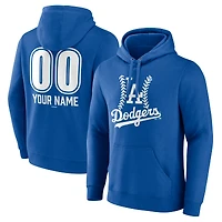 Men's  Royal Los Angeles Dodgers Personalized Name & Number Fastball Pullover Hoodie