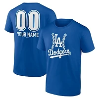 Men's  Royal Los Angeles Dodgers Personalized Name & Number Fastball T-Shirt