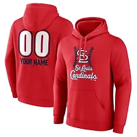 Men's St. Louis Cardinals Personalized Name & Number Fastball Pullover Hoodie