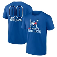 Men's  Royal Toronto Blue Jays Personalized Name & Number Fastball T-Shirt