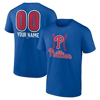 Men's  Royal Philadelphia Phillies Personalized Name & Number Fastball T-Shirt