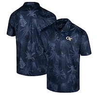 Men's Colosseum Navy Georgia Tech Yellow Jackets Palms Polo