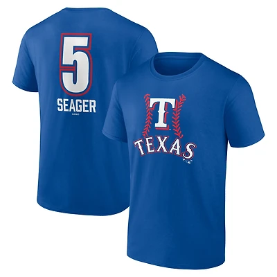 Men's Corey Seager Royal Texas Rangers Fastball Player Name & Number T-Shirt