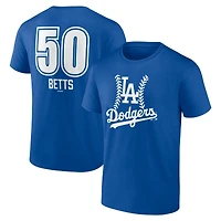 Men's Mookie Betts Royal Los Angeles Dodgers Fastball Player Name & Number T-Shirt