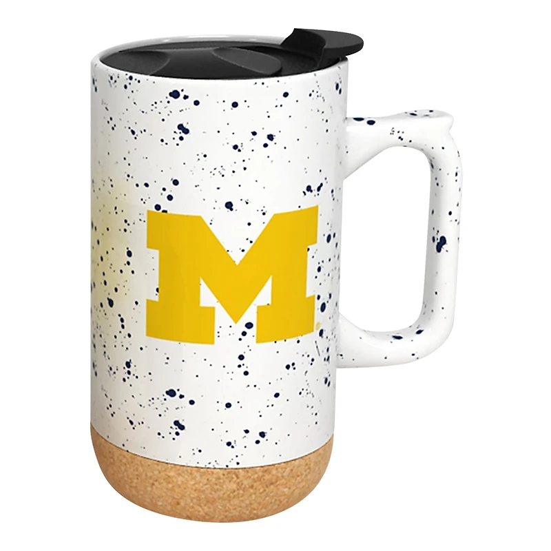 Michigan Wolverines 18oz. Speckle Cork Mug