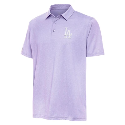 Men's Antigua  Lavender Los Angeles Dodgers Par 3 Polo