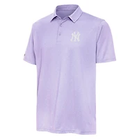 Men's Antigua  Lavender New York Yankees Par 3 Polo