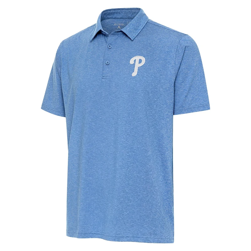 Men's Antigua Blue Philadelphia Phillies Par 3 Polo