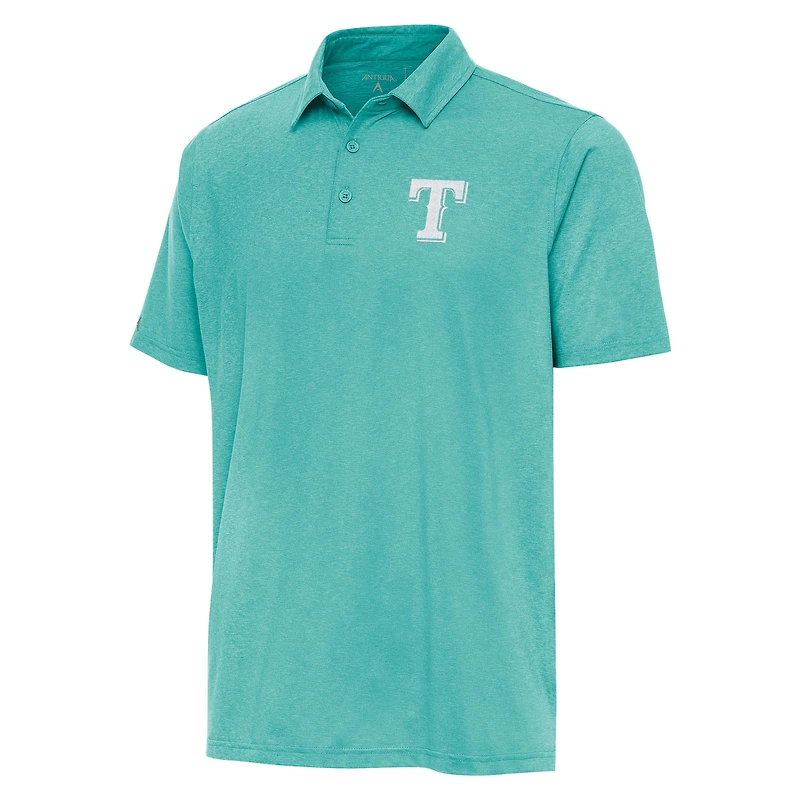 Men's Antigua Mint Texas Rangers Par 3 Polo