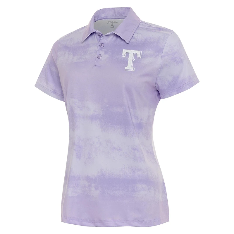 Women's Antigua  Purple Texas Rangers Render Polo