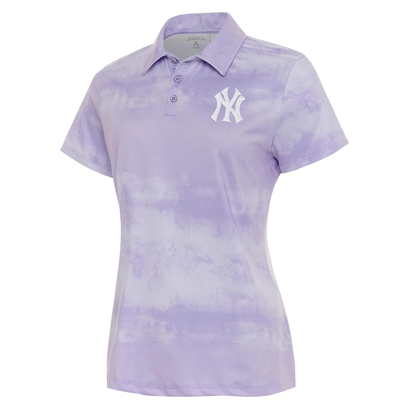 Women's Antigua  Purple New York Yankees Render Polo