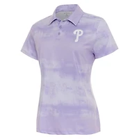 Women's Antigua  Purple Philadelphia Phillies Render Polo
