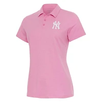 Women's Antigua  Pink New York Yankees Matter Polo
