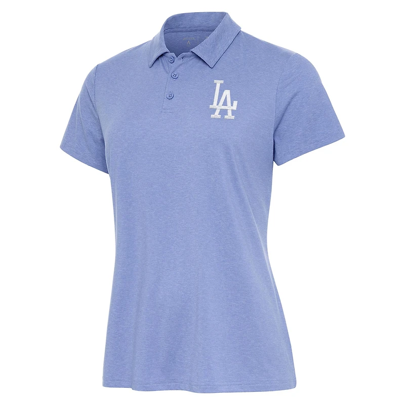 Women's Antigua Lavender Los Angeles Dodgers Matter Polo