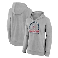 Women's  Gray Team USA U.S. Olympic Team Wrestling Trials Combat Arch Pullover Hoodie