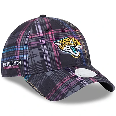 Women's New Era Black Jacksonville Jaguars 2024 NFL Crucial Catch 9TWENTY Adjustable Hat
