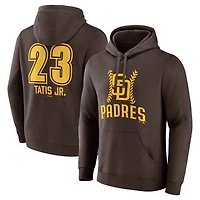 Men's Fernando Tatis Jr. Brown San Diego Padres Fastball Player Name & Number Pullover Hoodie