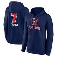 Women's Masataka Yoshida Navy Boston Red Sox Fastball Player Name & Number Pullover Hoodie