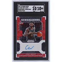 Coby White Chicago Bulls Autographed 2021-22 Panini Prizm Red Choice Prizm #SS-CBW SGC Authenticated 10/10 Card