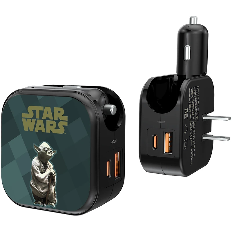 Keyscaper Yoda Star Wars Color Block 2-in-1 USB A/C Charger