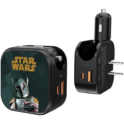 Keyscaper Boba Fett Star Wars Color Block 2-in-1 USB A/C Charger