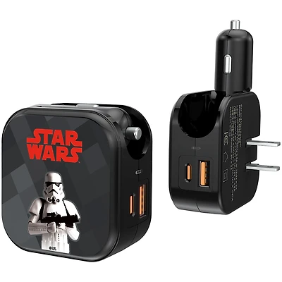 Keyscaper Stormtrooper Star Wars Color Block 2-in-1 USB A/C Charger