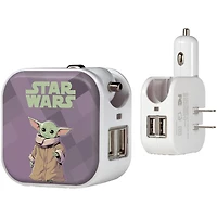 Keyscaper Grogu The Mandalorian Color Block 2-in-1 USB Charger