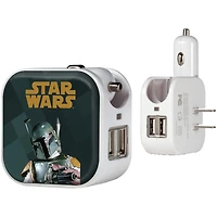 Keyscaper Boba Fett Star Wars Color Block 2-in-1 USB Charger