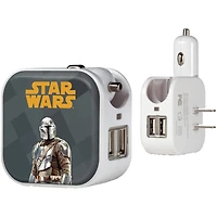 Keyscaper  The Mandalorian Color Block 2-in-1 USB Charger