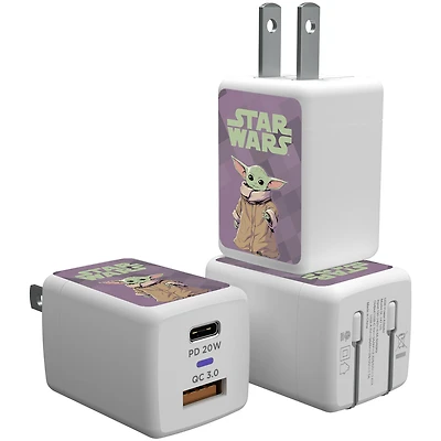 Keyscaper Grogu The Mandalorian Color Block USB A/C Charger