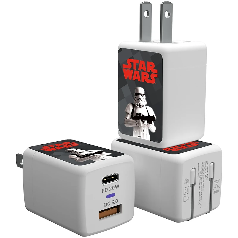 Keyscaper Stormtrooper Star Wars Color Block USB A/C Charger