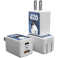 Keyscaper Princess Leia Star Wars Color Block USB A/C Charger