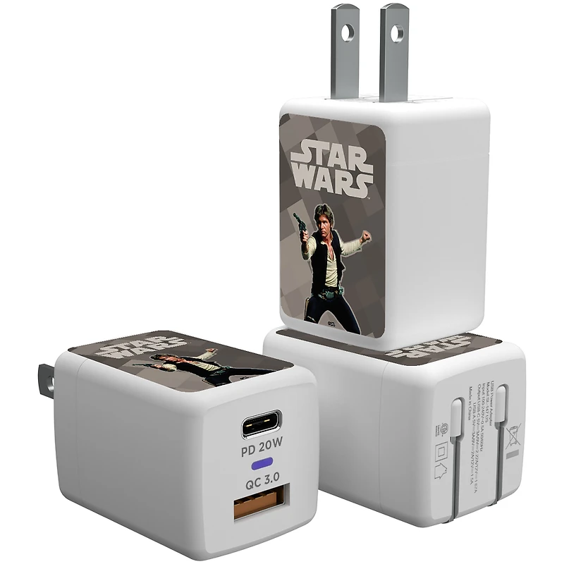 Keyscaper Han Solo Star Wars Color Block USB A/C Charger