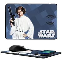 Keyscaper Princess Leia Star Wars Color Block Wireless Charger and Mouse Pad