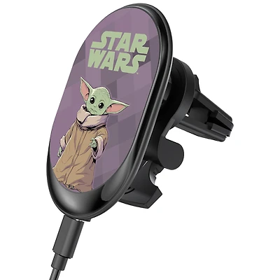 Keyscaper Grogu The Mandalorian Color Block Wireless Magnetic Car Charger
