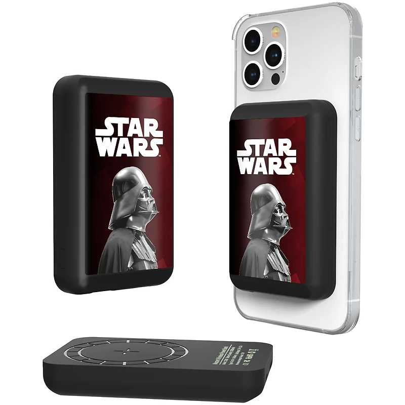 Keyscaper Darth Vader Star Wars Color Block Wireless Magnetic Powerbank
