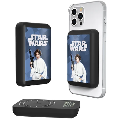 Keyscaper Princess Leia Star Wars Color Block Wireless Magnetic Powerbank