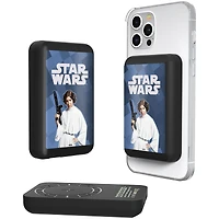 Keyscaper Princess Leia Star Wars Color Block Wireless Magnetic Powerbank