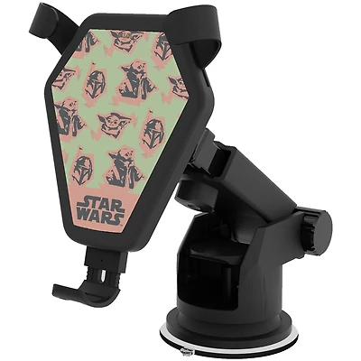 Keyscaper Grogu The Mandalorian Pattern Wireless Car Charger