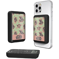 Keyscaper Grogu The Mandalorian Pattern Wireless Magnetic Powerbank